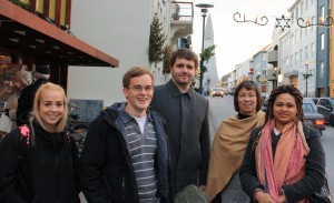 Jóhannes, Dagmar (front), Cristina (back), Hlynur, Ragnar, Daníel and Sigrún in December 2010