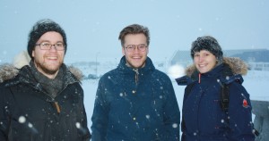 Johannes, Isak and Sara in December 2015.